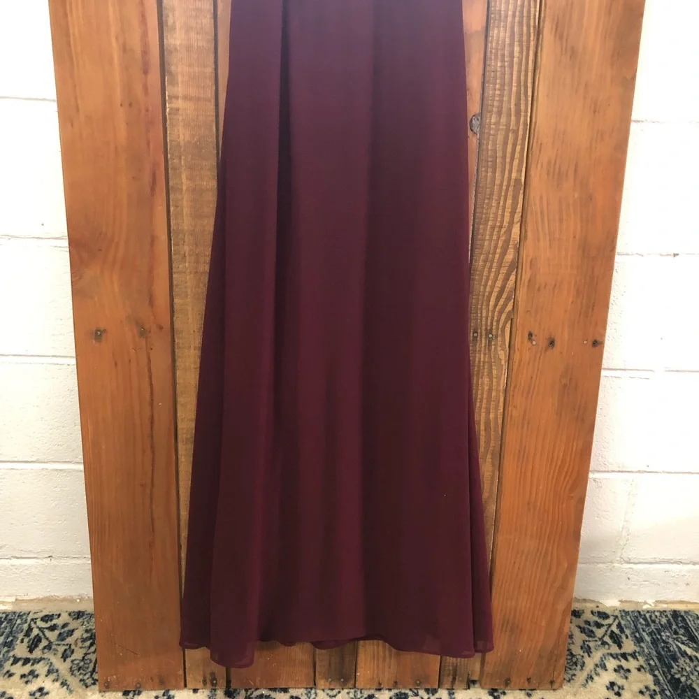 Bill Levkoff size 12 maroon bridesmaids dress - Picture 9 of 9